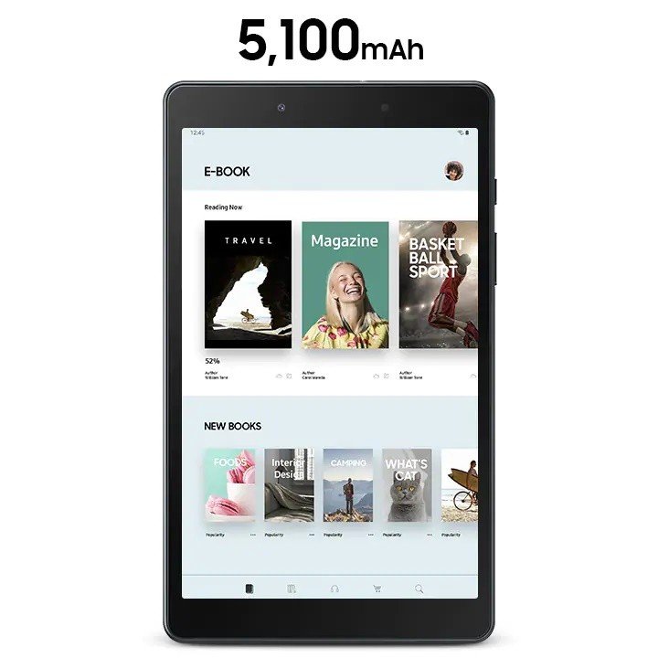 Tablet Samsung Galaxy Tab A 8.0 2019 LTE T295 czarny. Wyjątkowa żywotność baterii.