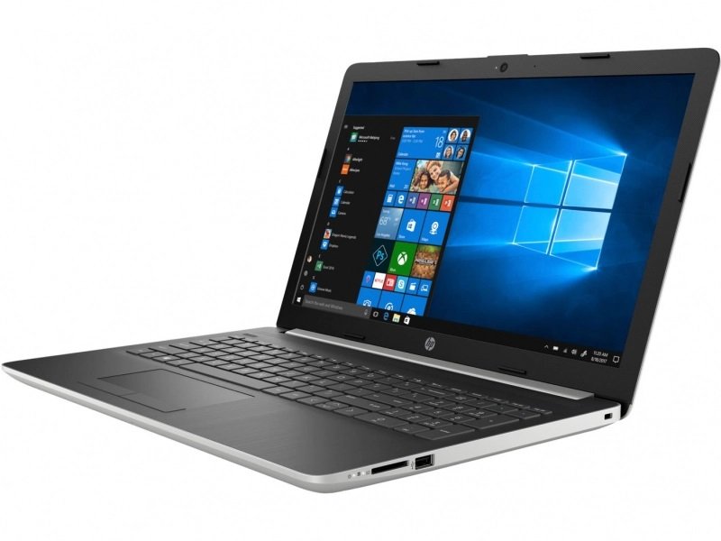 Laptop HP 15-da1014nw 6AY97EA srebrny. Postaw na pewną łączność i rozrywkę.