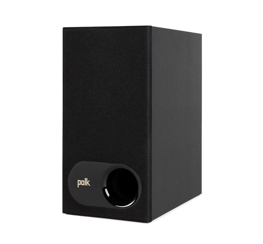 Soundbar Polk Audio Signa S2 czarny. Kompaktowy bezprzewodowy subwoofer.